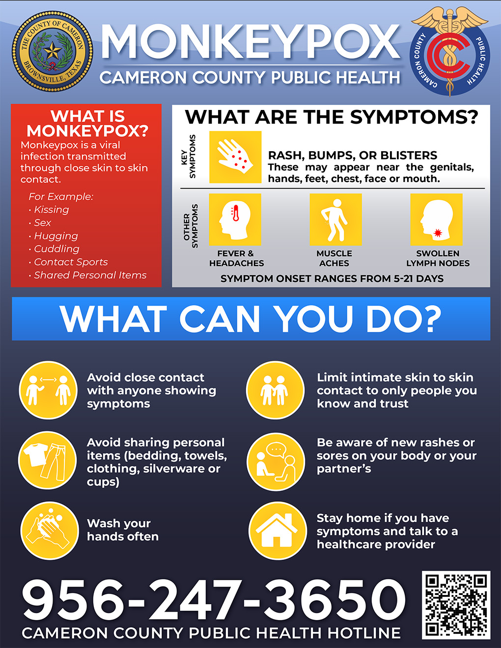 monkeypox What can you do Cameron County Public Health