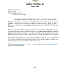 2024.06.20 - Press Release - English - Declaration of Disaster - Tropical Storm Alberto