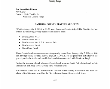 Press Release_Re-Opening of County Beach Access Areas_7-8-2024 (002)
