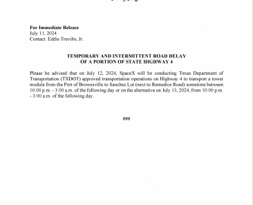Road Delay Press Release.07.12.2024