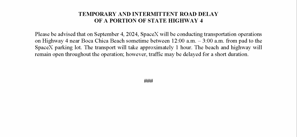 Road Delay Press Release.09.04.2024 (002)