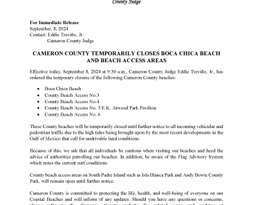 Press Release _Temporary Closure of County Beach Access Areas_9-8-24 (002)