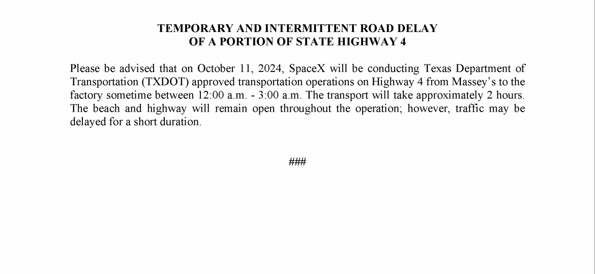 Road Delay Press Release.10.11.2024 (002)