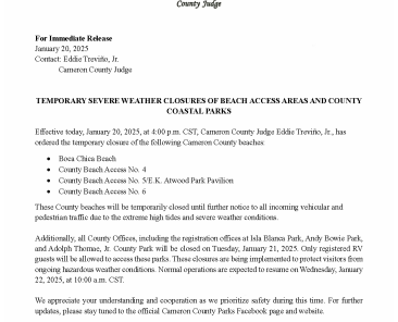 Press Release Beach Access Coastal Parks Closure 1.21.2025 (002)