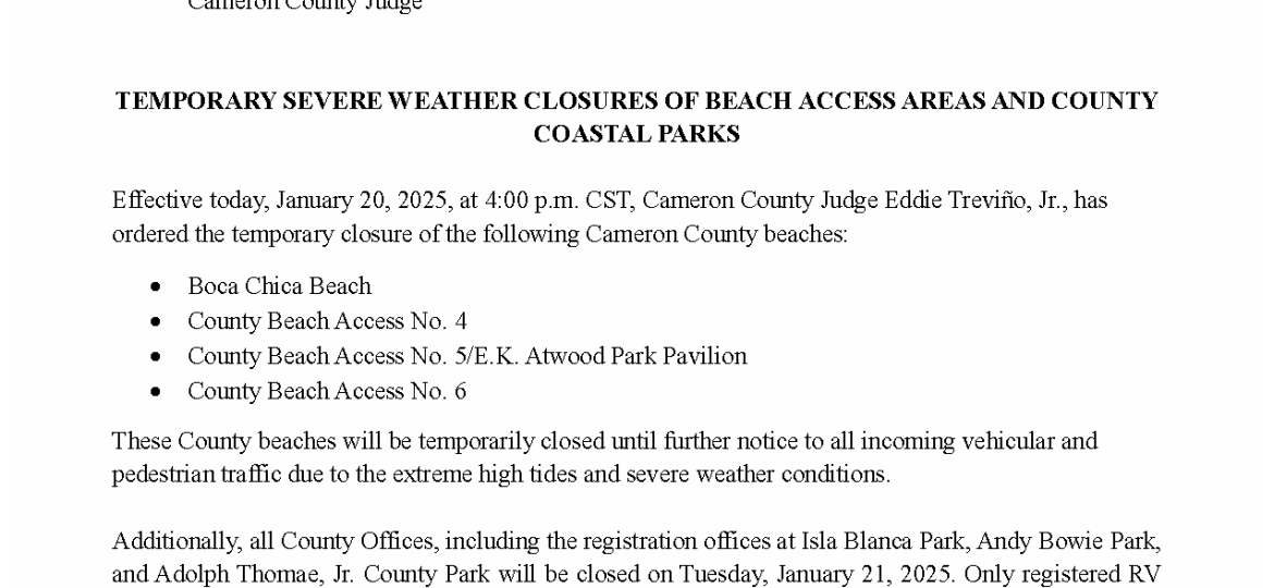 Press Release Beach Access Coastal Parks Closure 1.21.2025 (002)