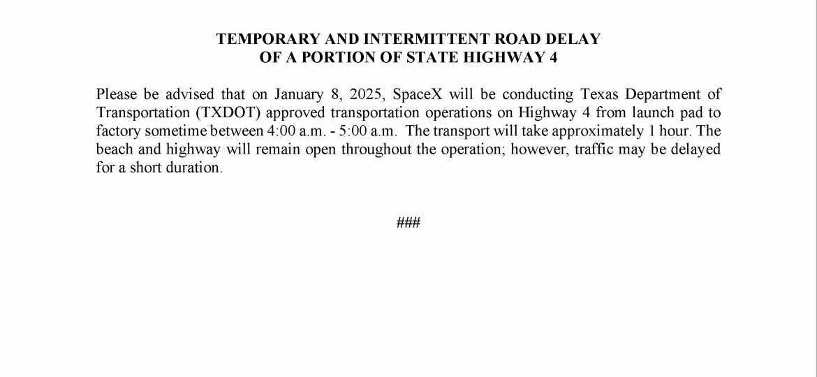 Road Delay Press Release.01.08.25 (002)